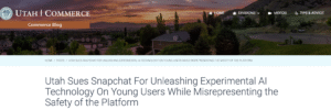 Utah Privacy Lawsuit against Snapchat